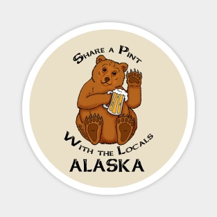 Grizzly Beer Magnet